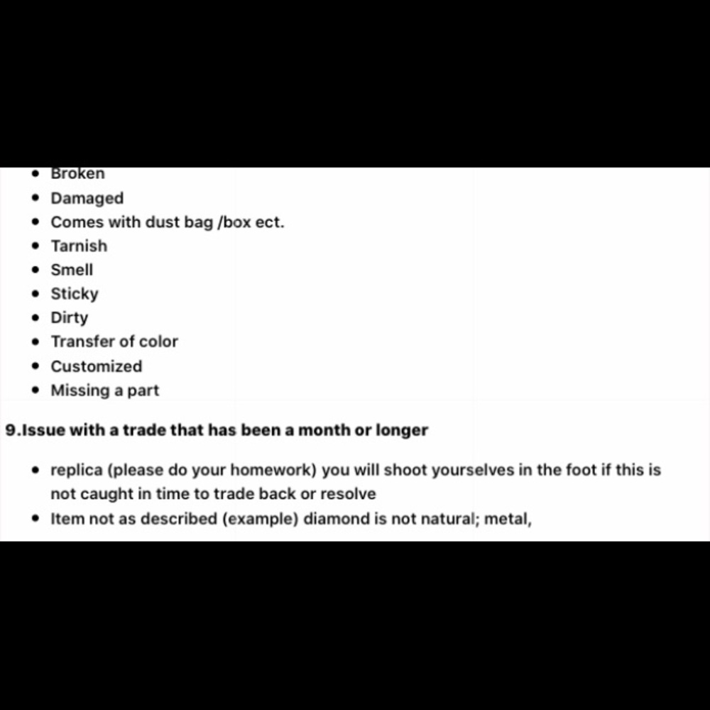 TRADING AND SCAMMER INFORMATION DOโs & DONTS - Picture 6 of 12